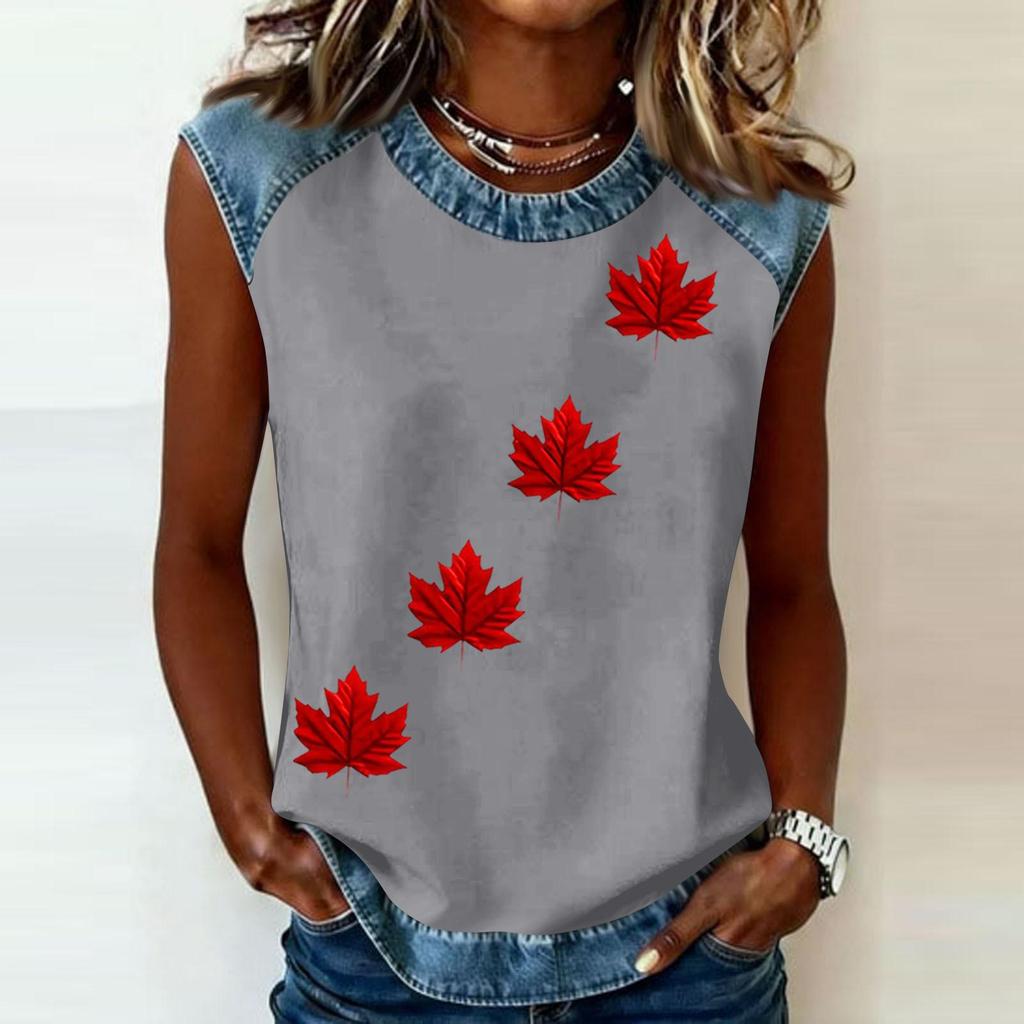 Camiseta informal de manga larga para mujer con cuello redondo y estampado