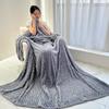 Four Seasons Thick Warm Fleece Blanket Lightweight Luxury Solid Color Multifunctional Rabbit Fleece Blanket Bedroom Room Blanke