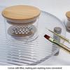 1 Stück Glas Nagelbecher Puder Flüssigkeit Pinsel Schüssel Halter Behälter Ausrüstung Nagelstudio Werkzeug Mit Holzdeckel Nagelkunst Werkzeug Reinigungsbecher