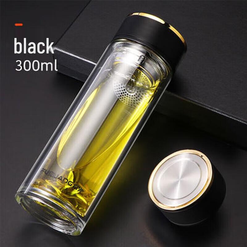 Fuguang Double-Layer Glass Tea Infuser Cup