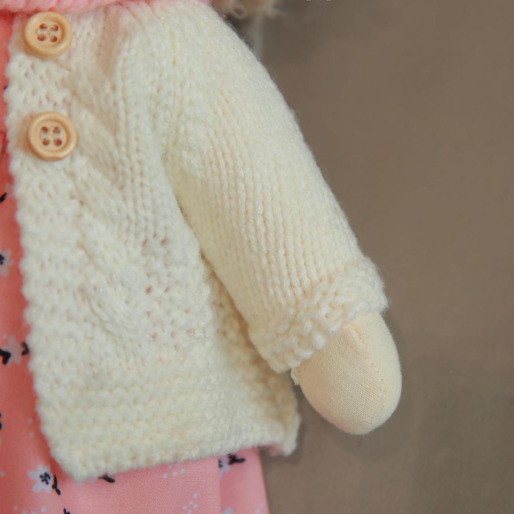 BlissfulPixie Waldorf Handmade Doll Cute Plush Girl Perfect for Kids Doll, - Julka, 30cm, Soft, Doll,