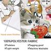 Cozy Cartoon Cats Pattern Home Decor Tapestry, Wall Hanging, Decorative RV Wall Cloth.ZGT0914370