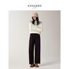Jiuzi AnnaCole Women's Amber Glow Tapered Cropped Casual Pants