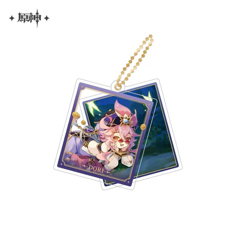 Sunsyea Genshin Impact Official Merch miHoYo Original Theme Series Keychain Vol.3 Alhaitham Kaveh Furina Wanderer Navia