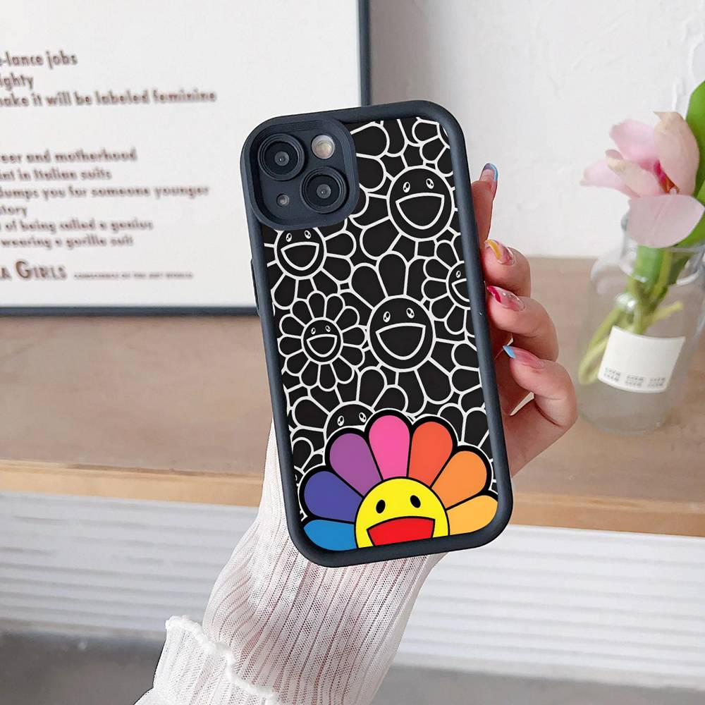 Японские Artisti M-murakami T-takash Чехол для телефона Для IPhone 17 16 15 13 11 12 14 Pro Max Plus Силиконовый Чехол iPhone 11 pro