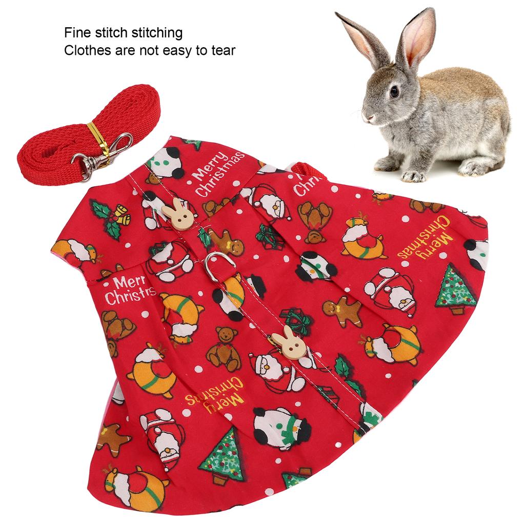 Rabbits Vest Lsh Cute   Brthable Bunny Clothes with Traction Rope for Guin Pigs Hedgehogs