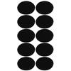 10pcs Oval Shape Elbow Repair Patches Iron-On Fabric Repair Patches  DIY Crafts