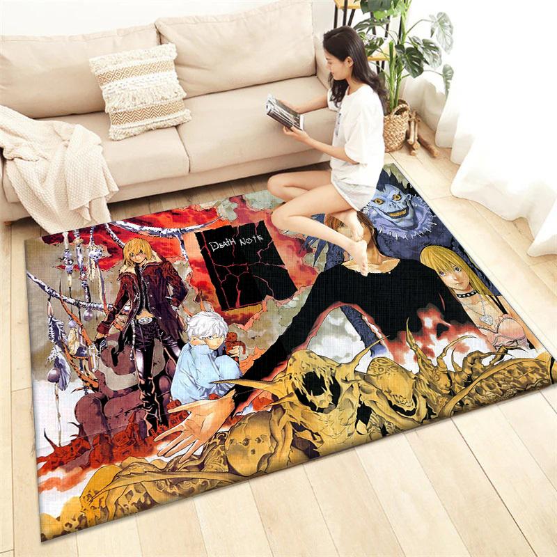Death Note HD Printed Carpet Living Room Home Decor Sofa Table Rug Anti Slip Chair Cushion Lounge Mat Picnic Camping  Ar