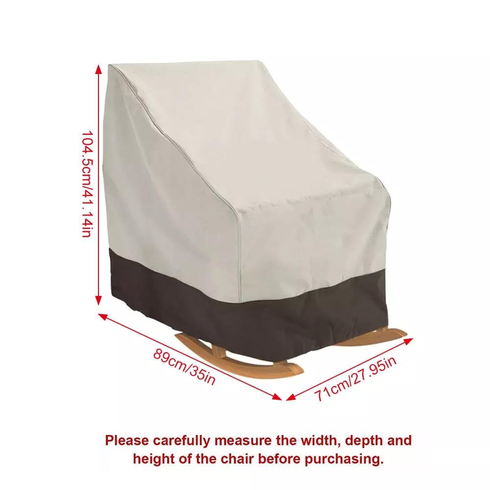 Waterproof Patio Chair Cover Outdoor Garden Furniture Recliner Chair Seat Cover