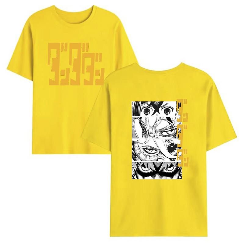 Camiseta de Algodón Dandadan Okarun Unisex Mujer Transpirable Clásica Camiseta Universitaria Años 2000 Ropa Coreana Estética Hip Hop