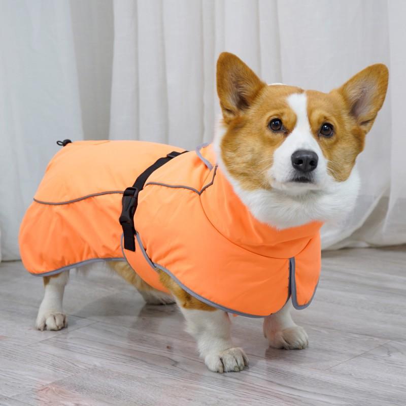 Waterproof Fleece-Lined Dog Raincoat Winter Warm Outdoor Jacket Small Medium Large Breeds