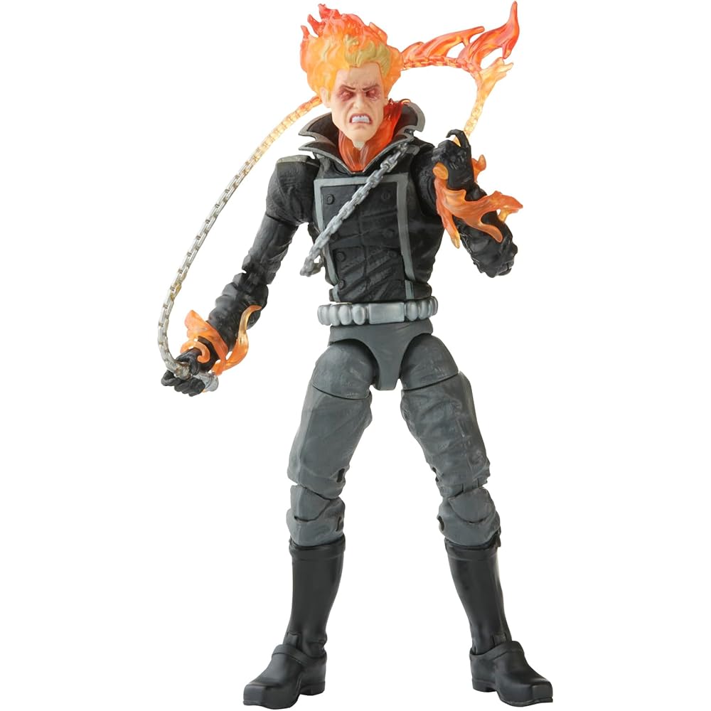 Hasbro Marvel Legends Series Marvel Comics Ghost Rider 15 cm Actionfigur mit 6 Zubehörteilen (F3450) Authentisch