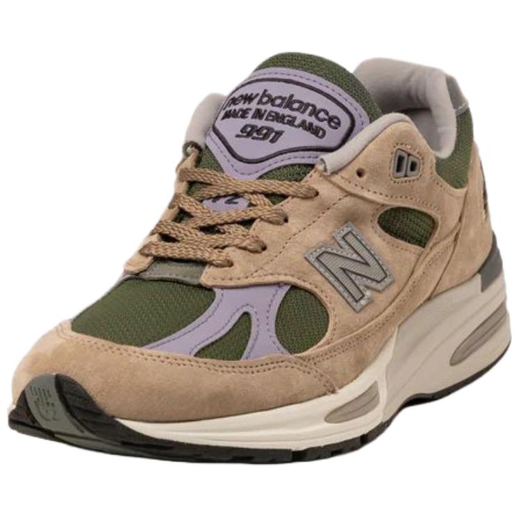 New Balance 991v2 Made In England Essentially Offbeat Pack - Cement Unisex Sneakers Tan Douglas-Fir Lavender-Grey U991DL2