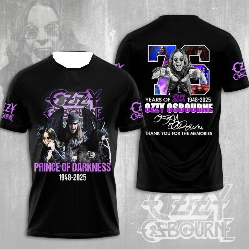 Men s T-Shirt Rock Band Ozzy Osborn 3d Print T-Shirt Top Women s Sport Large Top T-Shirt Summer T-Shirt Clothing Album XXS синий