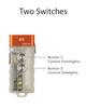 RovyVon E5 Keychain Dual Power USB C Rechargeable and AAA Replaceable EDC 4000K Warm White LED Flashlight with Sidelight for and Emergency Use