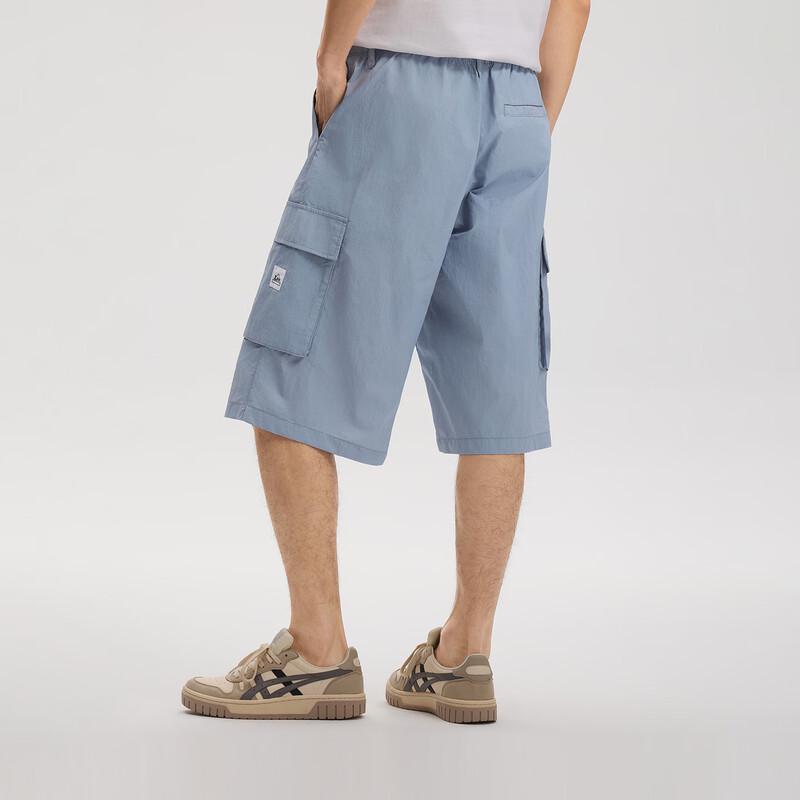 Lee Men's Summer Lightweight UV Protection Patch Logo Shorts