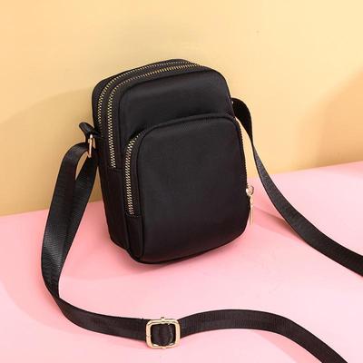 New Mobile Phone Crossbody Bags for Women Fashion Ladies Shoulder Bag Cell Phone Purse 3 Layer Waterproof Oxford Small Wallet