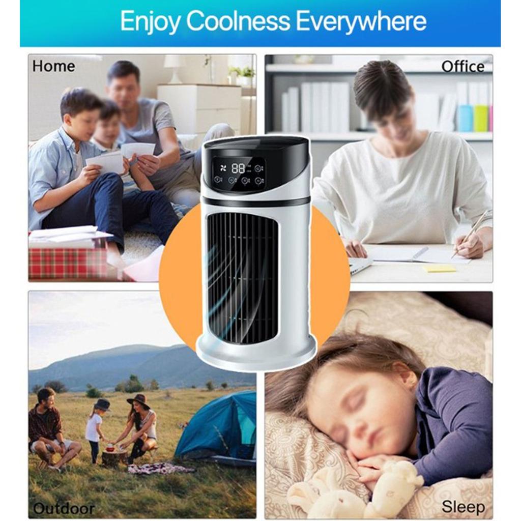 Air Cooler Portable  Air Conditioner Mobile Multifunction Air Cooler Fan Water Cooling Fan for Office Home Mobile Air Cooler