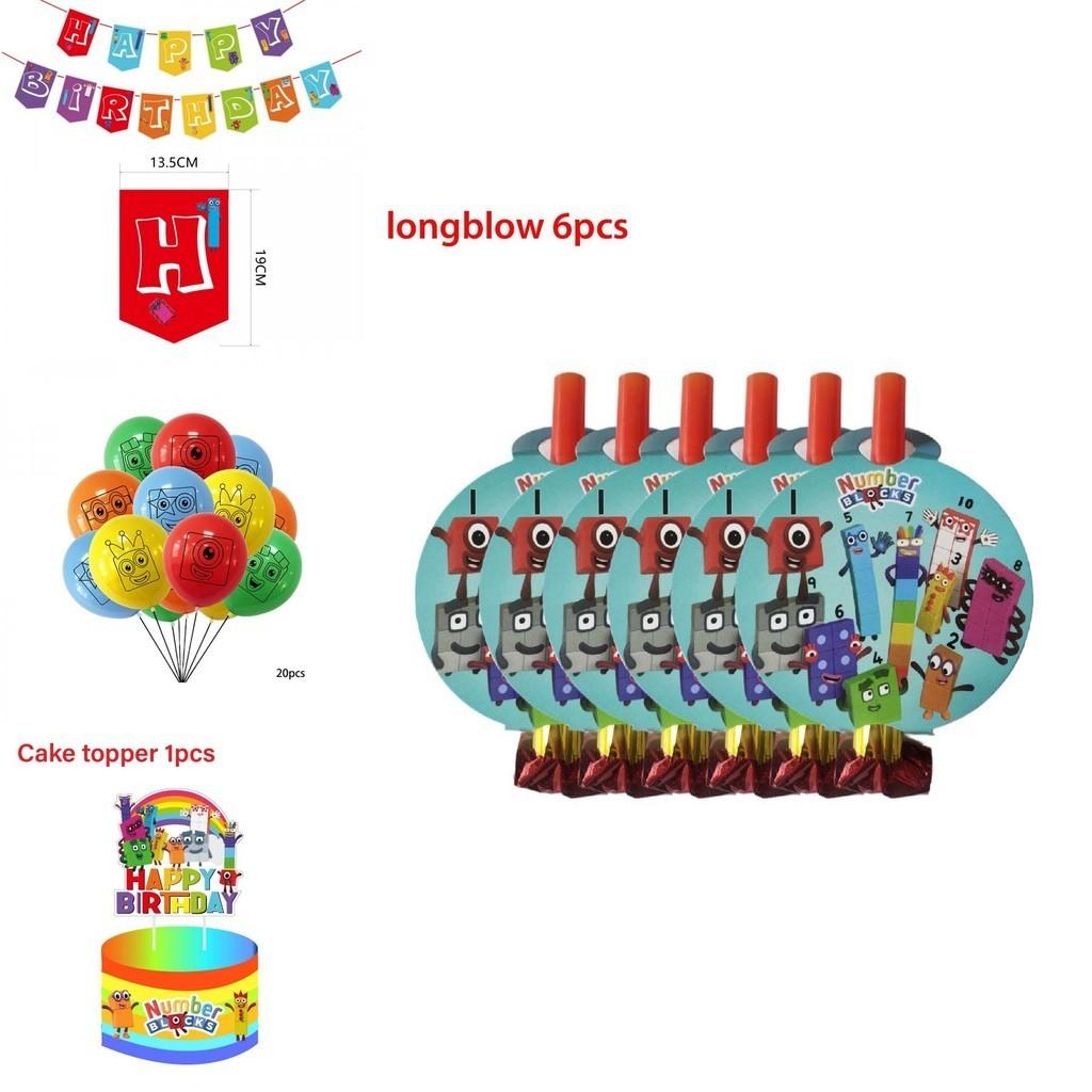 Numberblocks Theme Wedding Party Decoration Supplies High Quality Latex Balloons