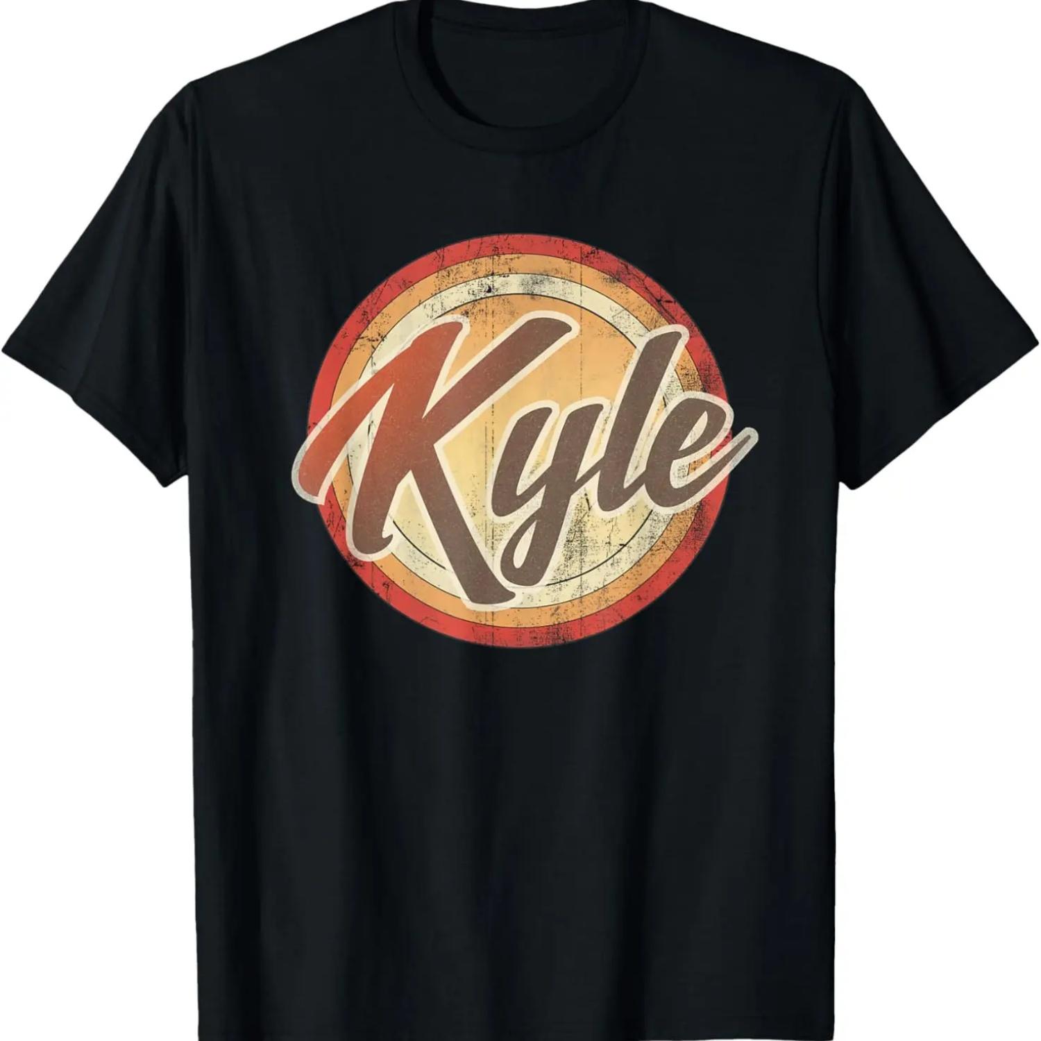 Kyle Name Vintage Distressed Style Retro Kyle T-Shirt XXXXXL чёрный
