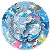Dolphin & Marine Life Cartoon Stickers - Waterproof Decoration for Cups, Journals, and Luggage (50 Pieces)