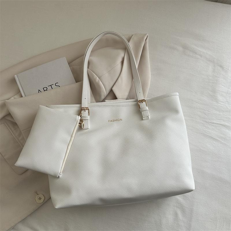 Large Capacity Tote Bag Women's New Simple Women's Bag Large Bag Simple 2025 Spring Casual Handbag Shoulder Bag