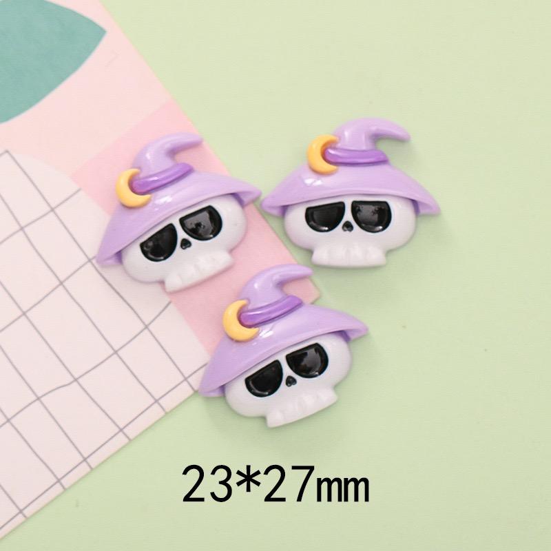 10Pcs New Mini Cute Cartoon Halloween Collection Flat Back Resin Cabochons  DIY Jewelry Craft Decoration Accessorie