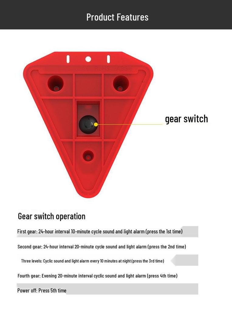 Solar Alarm LED Security Light for Deterring Wild Animals