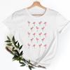 Tee Shirt T Fish Watercolor Printing Women Casual Fashion Tshirt Top Female Lady Clothes Short Sleeve Graphic Tshirts