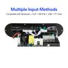 D800 2.1-Channel Bluetooth Amplifier Board 50W+50W+100W High-Power Output with Bluetooth 5.0 AUX+MIC FM+USB+TF Card