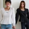 Egoist Square Neck Slim Flare Blouse Es2obl01