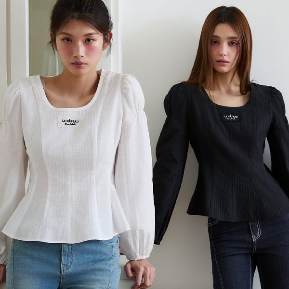 Egoist Square Neck Slim Flare Blouse Es2obl01