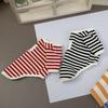 Winter Warm Black Striped Dog Bottoming Shirt Soft Adorable Pet Vest for Maltese Small Breed Dogs Puppy Clothes Pet Clothe Stuff