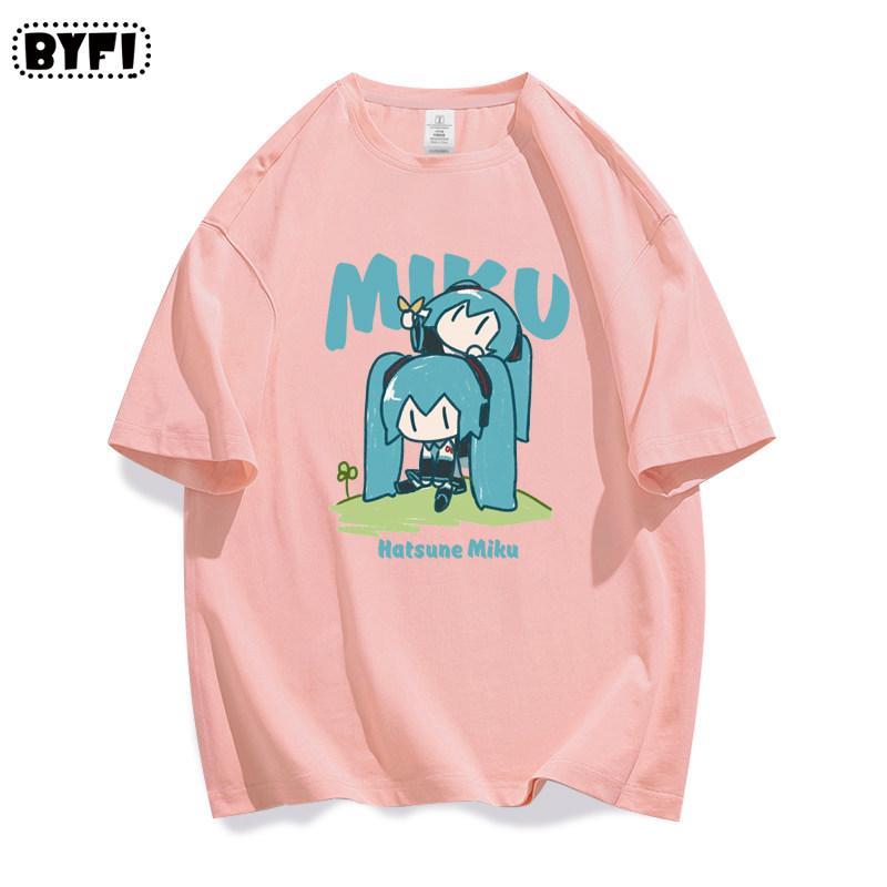Cotton Cartoon Printed Top Short Sleeve Casual Versatile T-Shirts Women’s