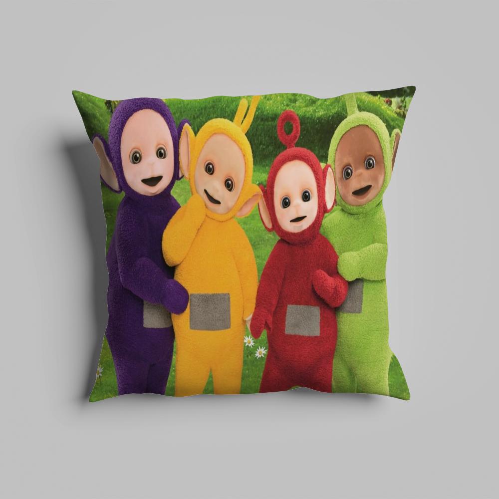 Federa cuscino lussuosa per ufficio domestico, decorativa per divano, cuscini per sedile auto multi-formato, federe cuscino t-Teletubbie-s