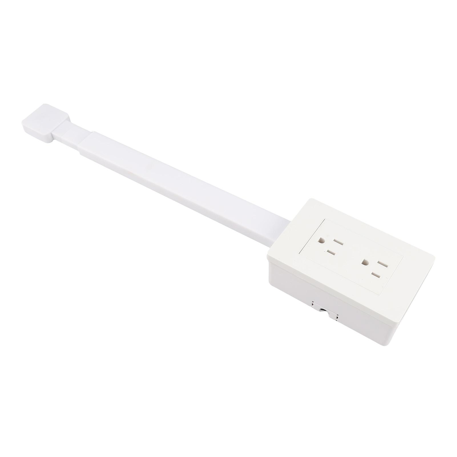 

Розгалужувач розеток 3-контактні електричні розетки Подовжувач 22 до 34 дюймів Поворот на 180 градусів