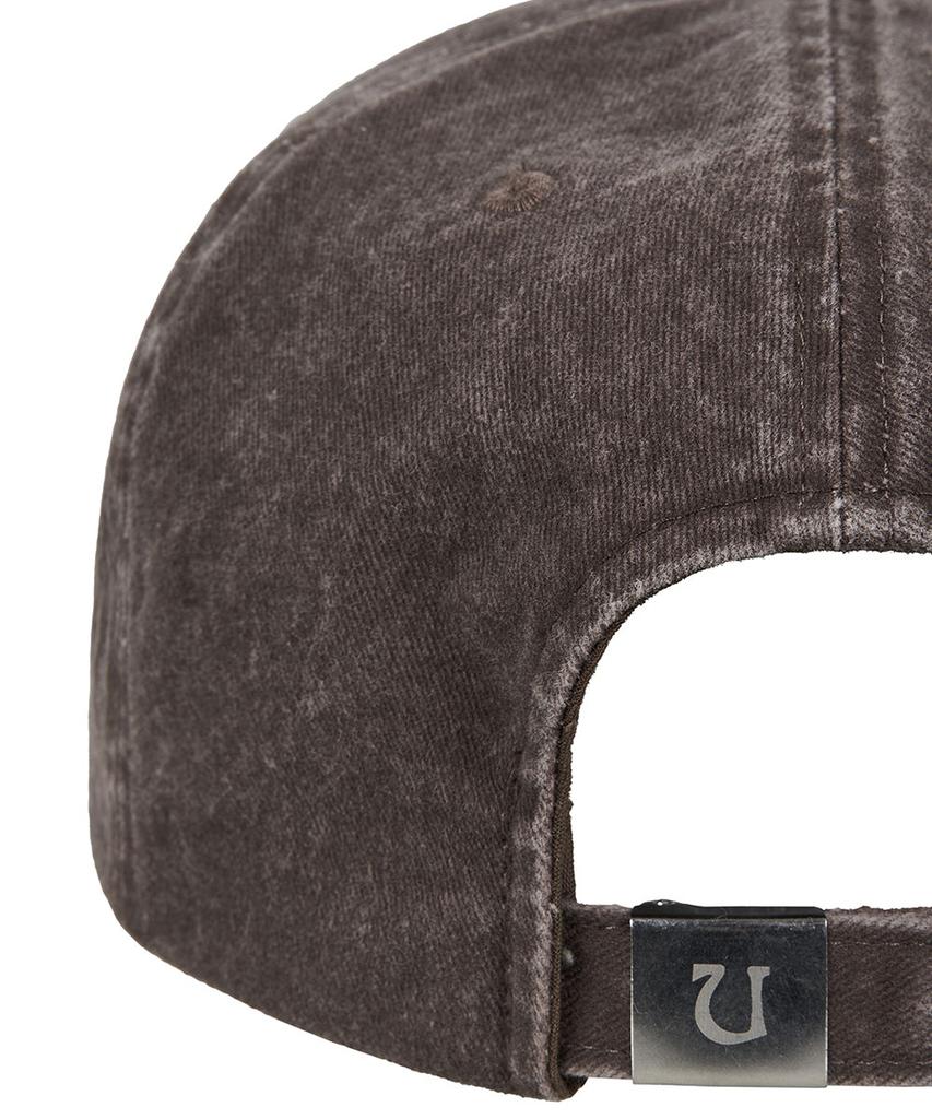 Uusoo Damage 6-Panel Ball Cap_ Washed Brown