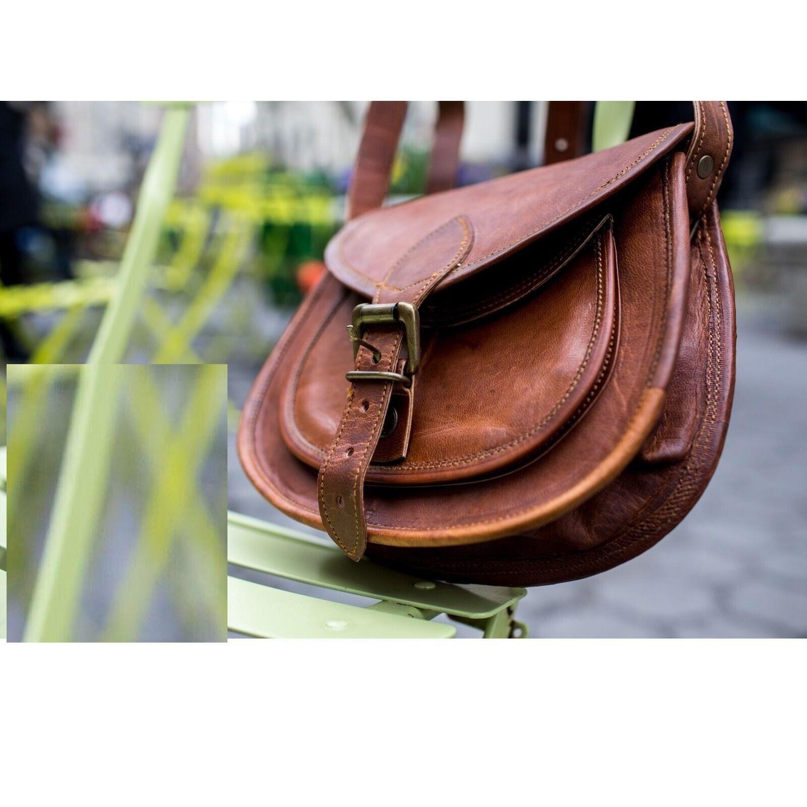 Женский новый потертый кошелек ручной работы из натуральной коричневой козьей кожи — фото 2