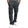 Herren-Jogginghose aus Fleece, Cargo-Kampf-Trainingshose, lässige, lockere Hose