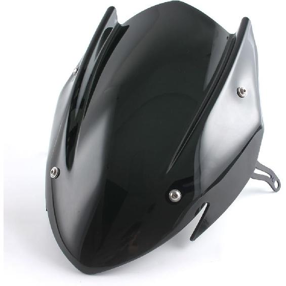 Motorcycle Windshield Deflector with Mounting Bracket Double Bubble Windscreen Compatible with GSX-S750 GSXS750 GSXS 750 2017 2018 2019 2020 2021