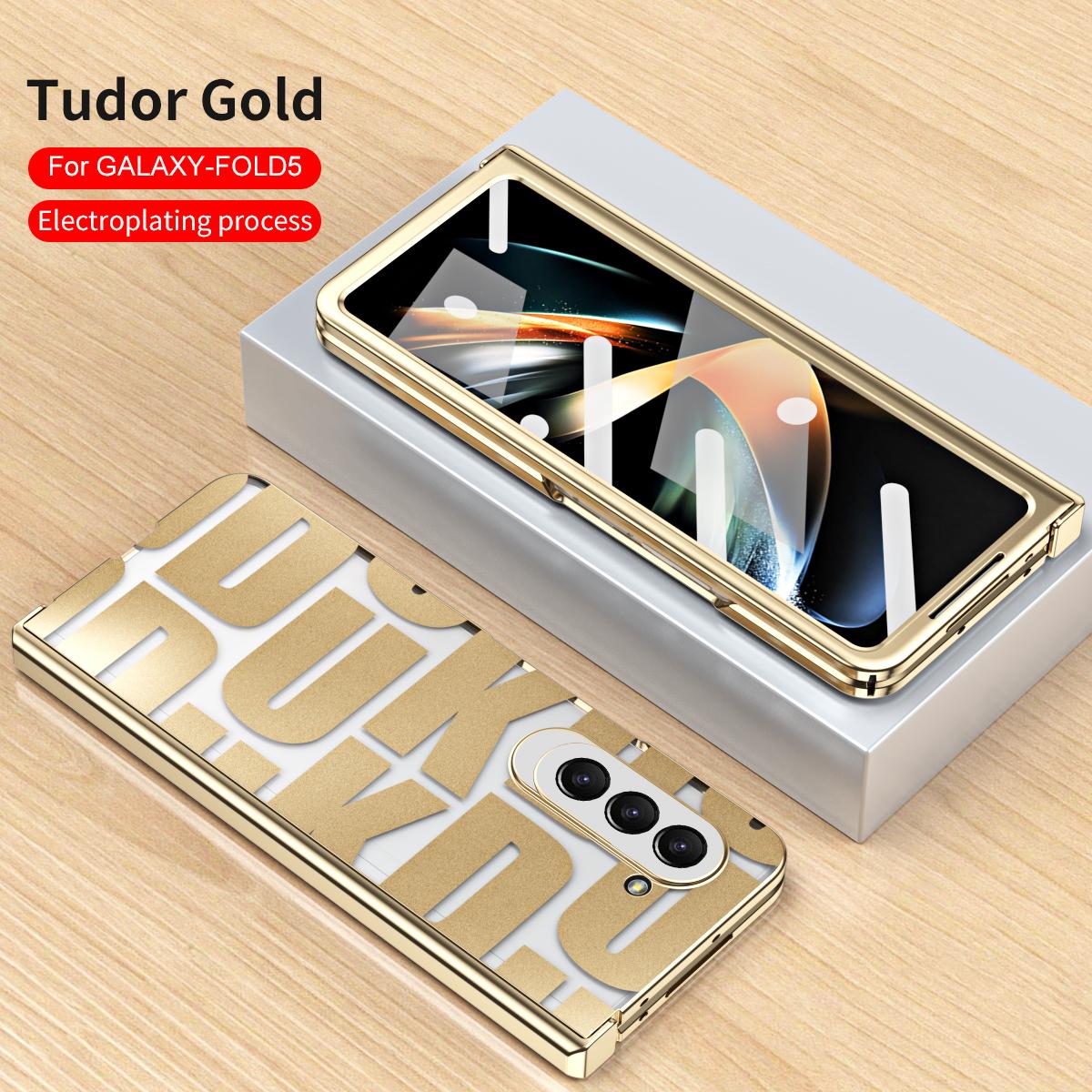 

Роскошный защитный шарнир с фантомным покрытием, прозрачный чехол для телефона Samsung Galaxy Z Fold 6 5 4 3 2, противоударный чехол для экрана For Galaxy Z Fold 6 золотой