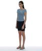 PARTIMENTO WOMEN Numbering Asymmetrical Layered Top_Blue Gray