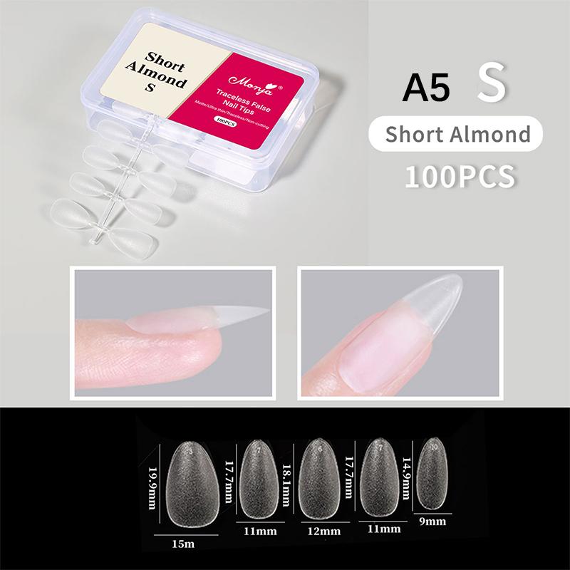 Zachte Gel Nageltips 100 STUKS voor Manicure Volledige Dekking Press-On Kunstnageltips Flexibele Benodigdheden voor Salon Experts