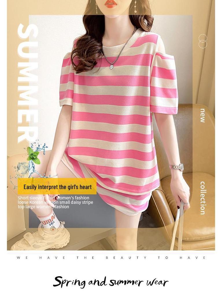 Korean-Style Women's Casual Summer Sportswear Set: Short-Sleeve Top and Shorts, Loose Fit, Perfect for Students and Running