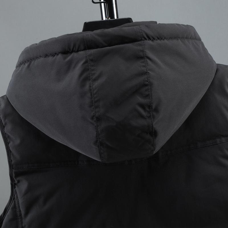 Plus Size L-7XL Winter Men's Sleeveless Jackets Hooded Casual Thick Warm Vest Man Outerwears