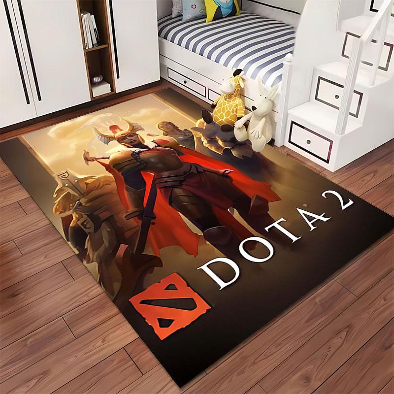 Dota 2 Hero Pattern Carpet suitable as a non-slip mat for the living room or bedroom sofa