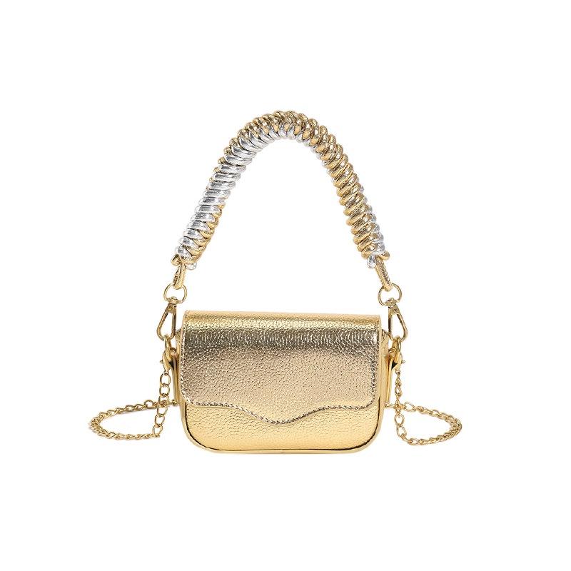IELGY Women's Retro Bag, Textured Small Square Bag, Fashionable Shoulder Messenger Mobile Phone Bag.