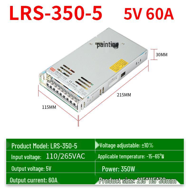 Ultra-Thin Silent LED Switching Power Supply 220V To 5V-48V, 35W-600W