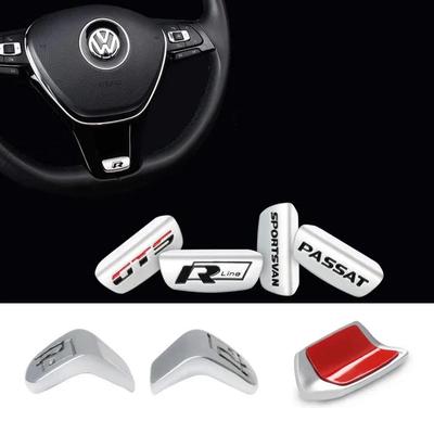 2025 Hett 3D Aluminiumlegering Rline Emblem Bil Ratt Klistermärke Tillbehör För Volkswagen GTI Polo Golf Passat Scirocco Jett