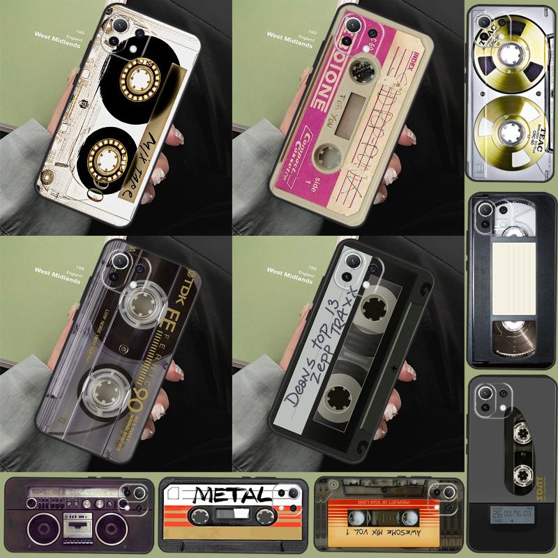 Retro Cassette Tape Case For Xiaomi 14T 11T 12T 13T Pro 13 14 15 Ultra POCO X7 Pro X3 X5 X6 M6 F5 F6 Pro Cover